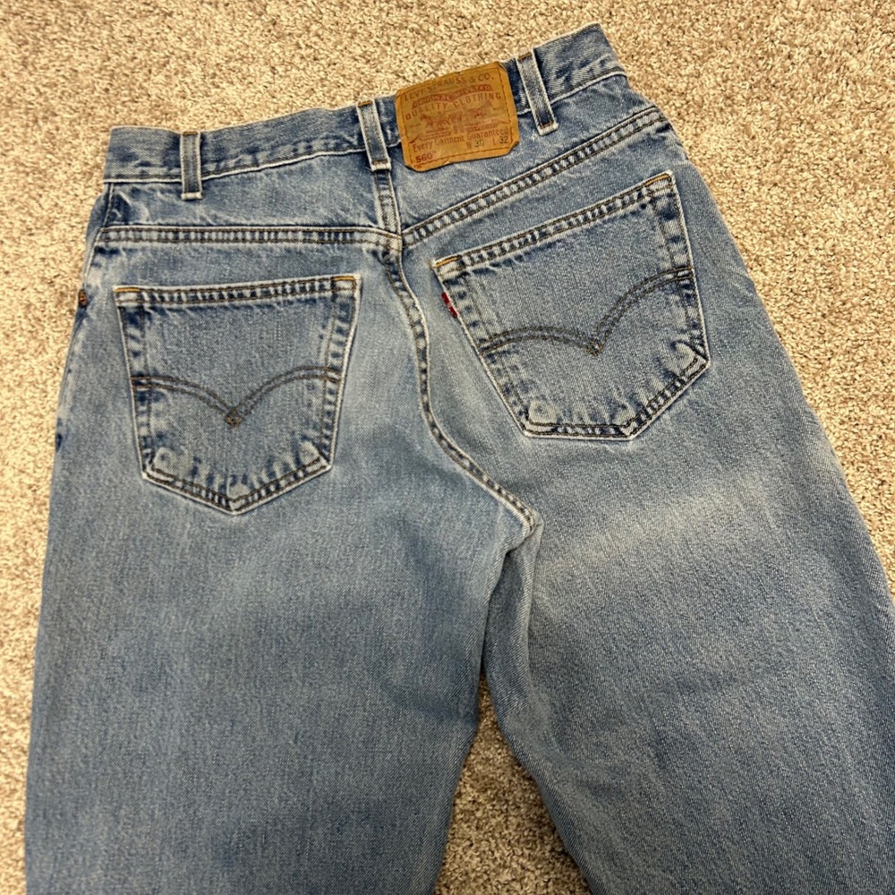 Vintage y2k Levi's 506 Loose Fit Tapered Leg Denim Jeans 2002 Men Size 30x32*